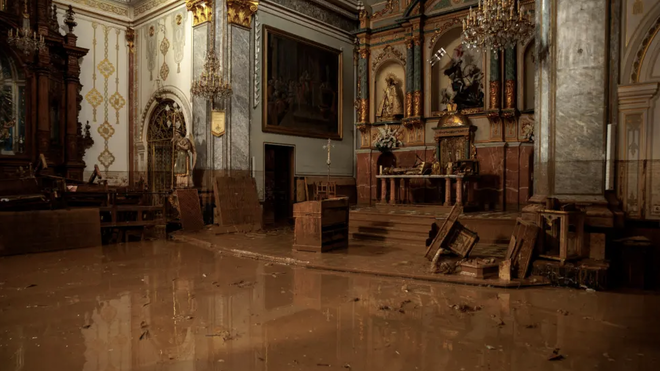 La Iglesia de Paiporta, tras la dana