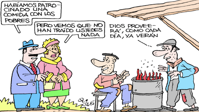 Comida con los pobres