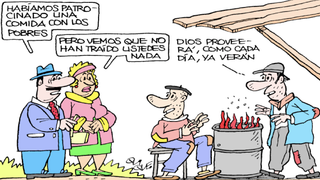 Comida con los pobres