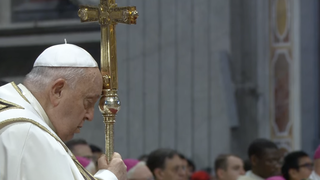 Francisco, durante la celebración eucarística