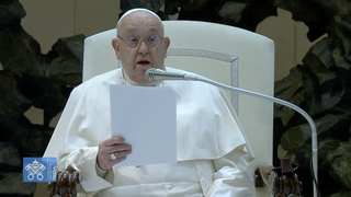 Francisco, durante la audiencia general