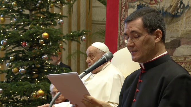 Ciampanelli leyó el discurso del Papa