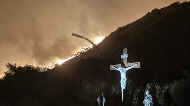 Incendio en Sierra Madre