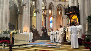 Cobo, en la catedral de La Almudena