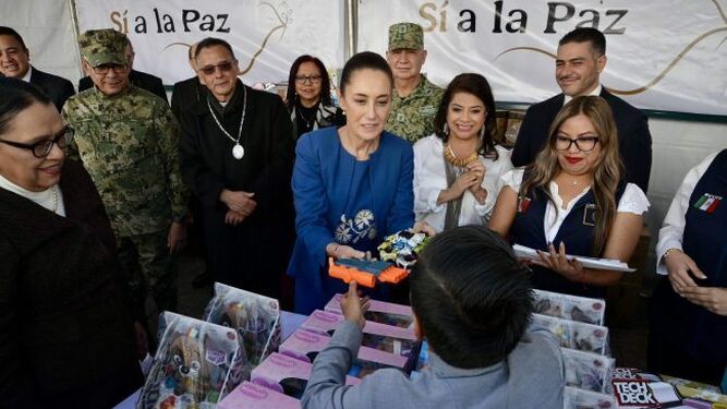Claudia Sheibaum inicia programa ‘Sí al Desarme, Sí a la Paz’ en la Basílica de Guadalupe