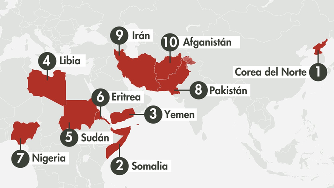 Los diez países más peligrosos para los cristianos en 2024