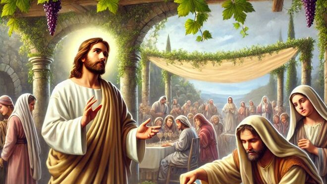 Jesús, en las Bodas de Caná