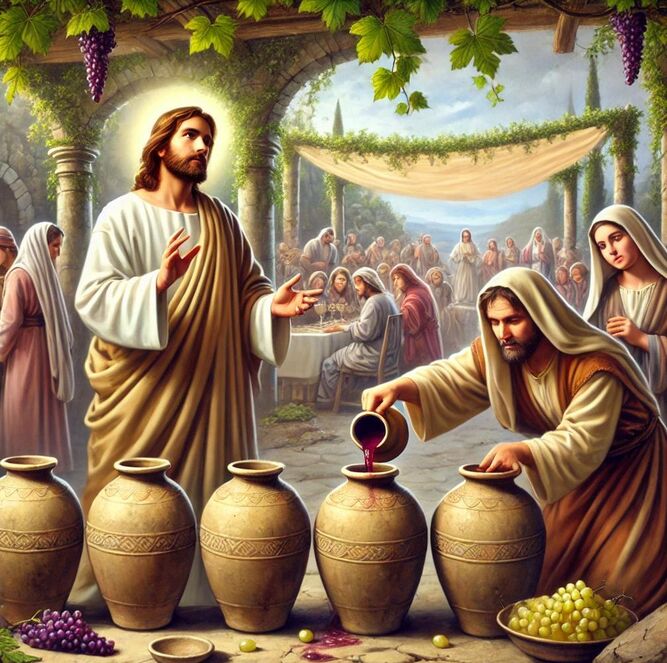 Jesús, en las Bodas de Caná