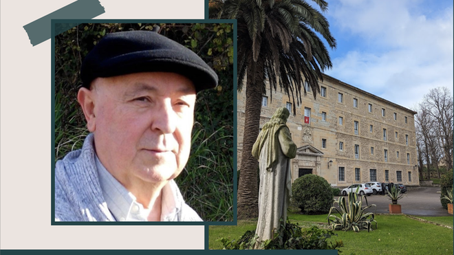 Cartel del encuentro con Martínez Gordo en Monte Corbán