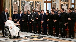 Francisco, con los seminaristas de Córdoba