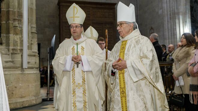 Moseñor Jesus Vidal Chamorro durante el acto