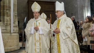 Moseñor Jesus Vidal Chamorro durante el acto