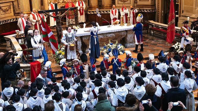 Actuación de la celebración del patrón de la diócesis de San Sebastián