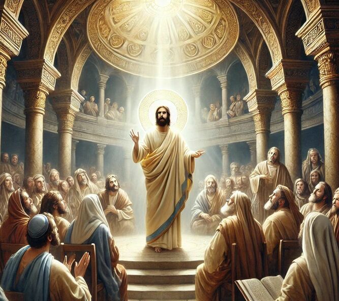 Jesús, en la sinagoga