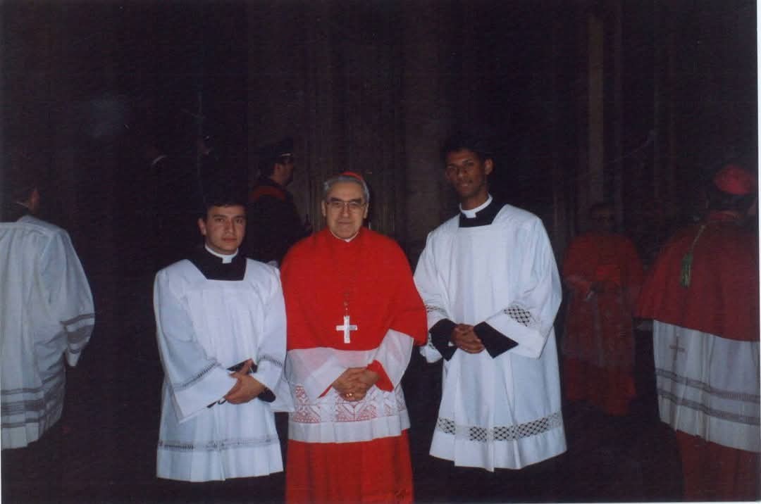 Roma 21 febrero 1998 con el cardenal Lustiger
