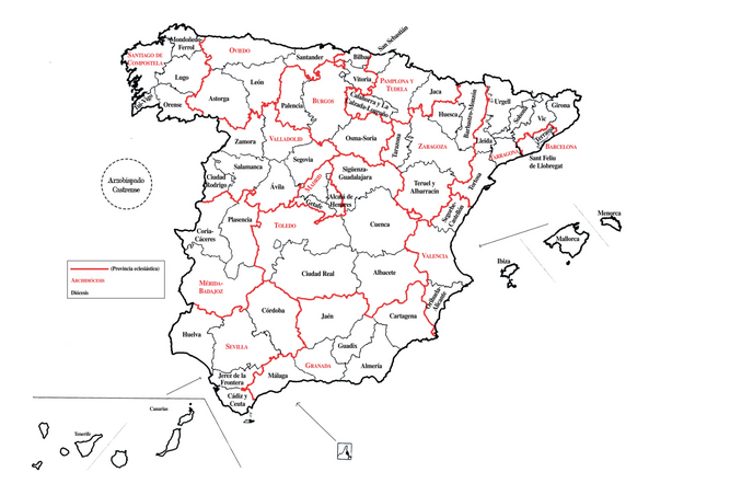 Templos jubilares en las diócesis españolas