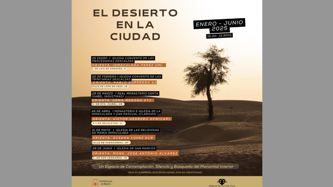 "El desierto en la ciudad", proyecto de la Archidiócesis de Madrid