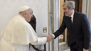 Fernando Clavijo y Francisco en enero de 2024