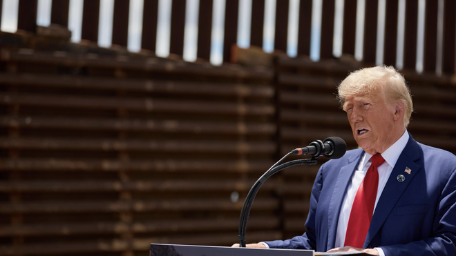Trump, en el muro