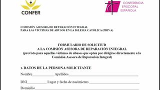 Formulario para la reparación de víctimas