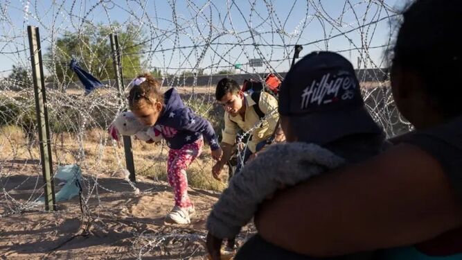 Migrantes en la frontera EE.UU.