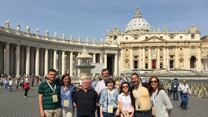 Diáconos permanentes y sus familias, en Roma