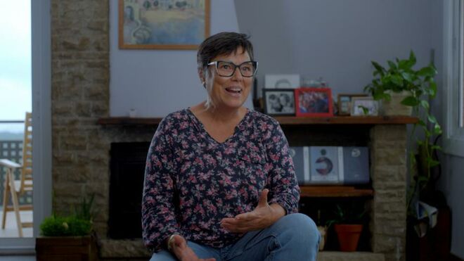 Una de las refugiadas acogidas