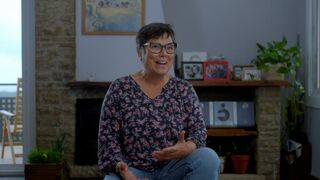 Una de las refugiadas acogidas