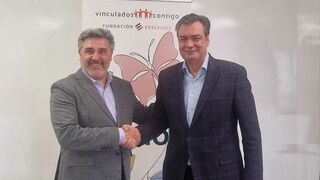 Juan Pedro Castellano, director de la Fundación Edelvives, y Víctor Núñez, director general de ÉXITO EDUCATIVO y SchoolMarket