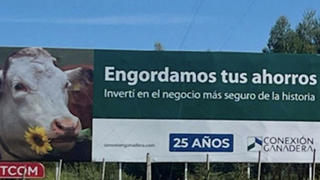 Valla publicitaria de uno de los fondos