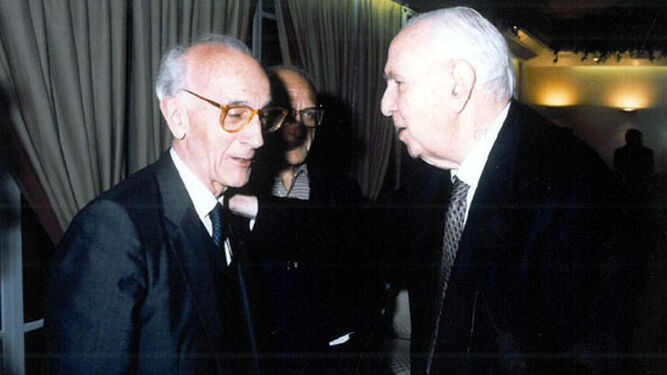 José Gómez Caffarena con Pedro Laín Entralgo
