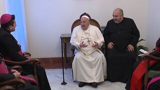 Papa Francisco con la Presidencia de la CNBB - Foto CNBB