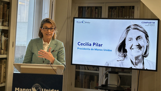 Cecilia Pilar, presidenta de Manos Unidas, presenta la campaña