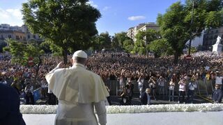 Francisco en Palermo, en 2015