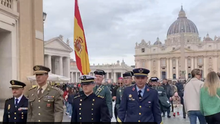 Soldados españoles en el Jubileo en Roma