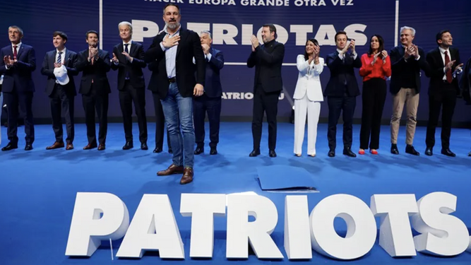 Abascal, en la cumbre de la ultraderecha europea en Madrid