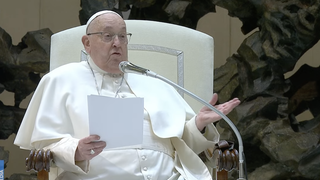 Francisco cede la lectura de la catequesis