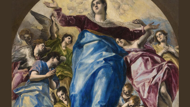 Detalle de 'La Asunción' del Greco