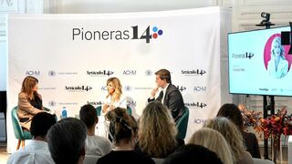 Yolanda Díaz, en el acto #pioneras14 de Artículo 14