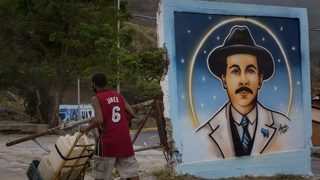 Un mural en Caracas del Médico de los Pobres