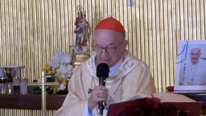 Misa en el Palacio de la Alvorada por el Papa