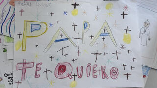 Dibujo infantil para el papa Francisco