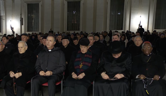 Algunos de los cardenales presentes hoy