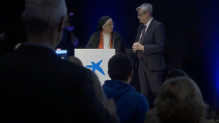 Sor Lucía y Serhii Pohoreltsev, embajador de Ucrania en España