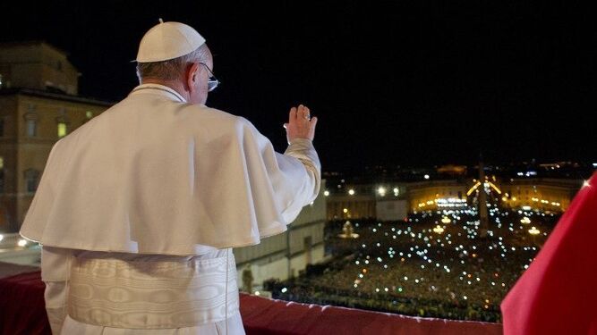 Inicio del pontificado, el 13 de marzo de 2013