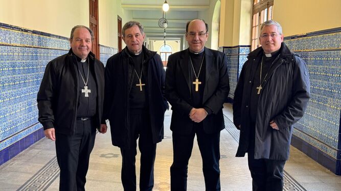 Los obispos de las diócesis vascas y el arzobispo de Pamplona, Elizalde, Segura, Roselló y Prado