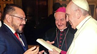 Rodrigo Guerra López y el papa Francisco