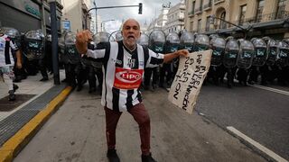 Manifestación de jubilados en Argentina