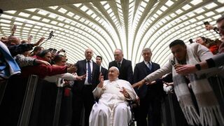 Francisco, en la última audiencia general antes de su hospitaliación