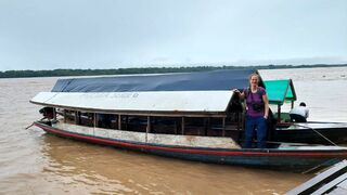 La dra. Martina Fornet, de Adveniat, en el Amazonas